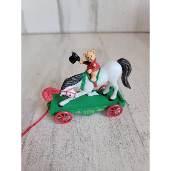 Hallmark a pony for Christmas teddy bear Top Hat ornament Xmas - Picture 2 of 6